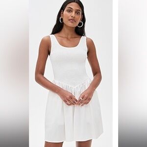 NEW With Tags/Never Worn; Wayf Dana Mini Smocked Dress size Large